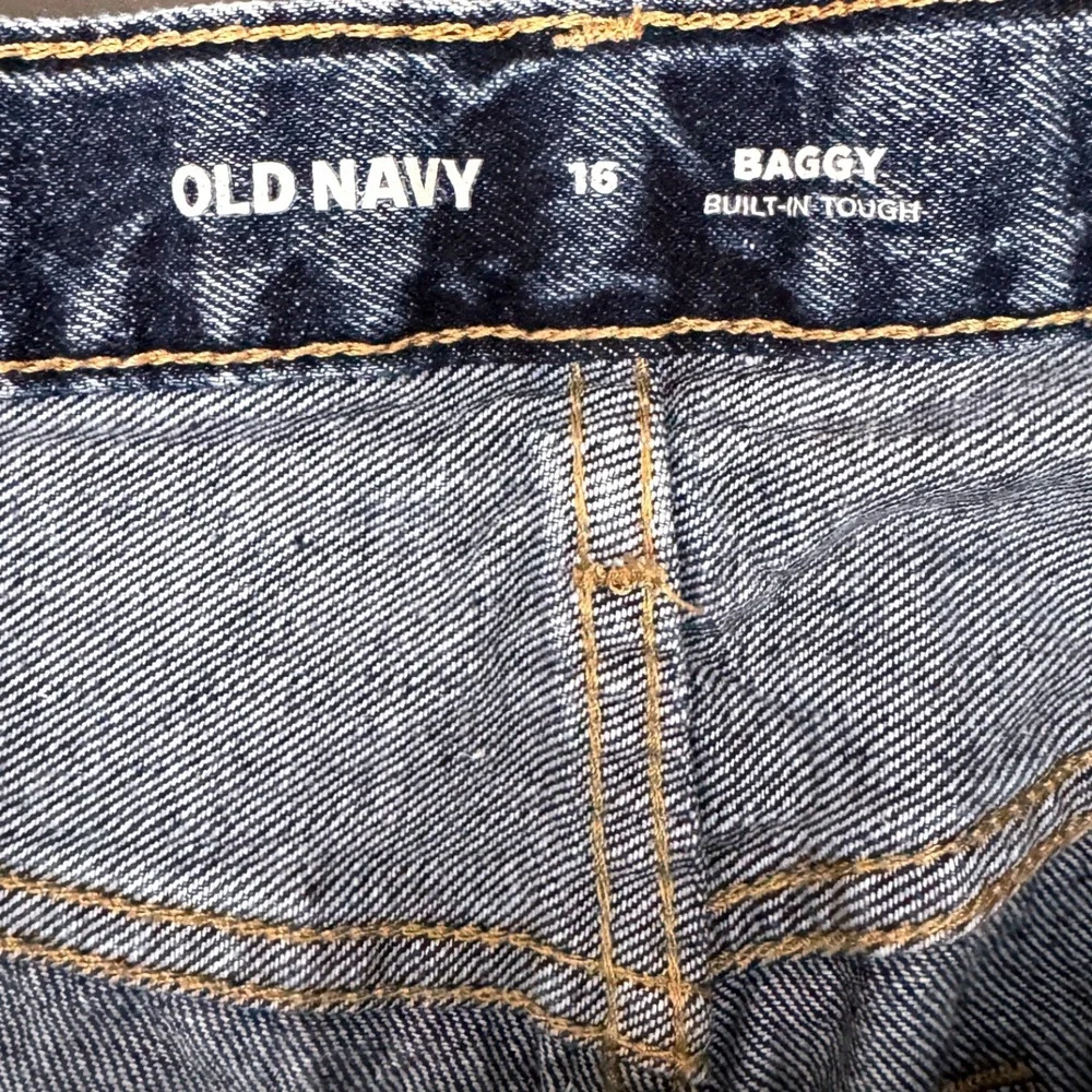Old Navy Jeans Baggy Built-In Tough Dark Wash Size 16 Boys Denim Pants